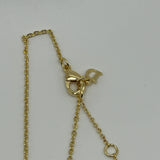 DIOR WHITE STAR NECKLACE GOLD