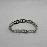 DIOR CD CHAIN BRACELET SILVER