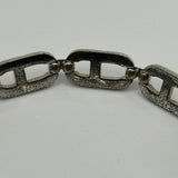 DIOR CD CHAIN BRACELET SILVER