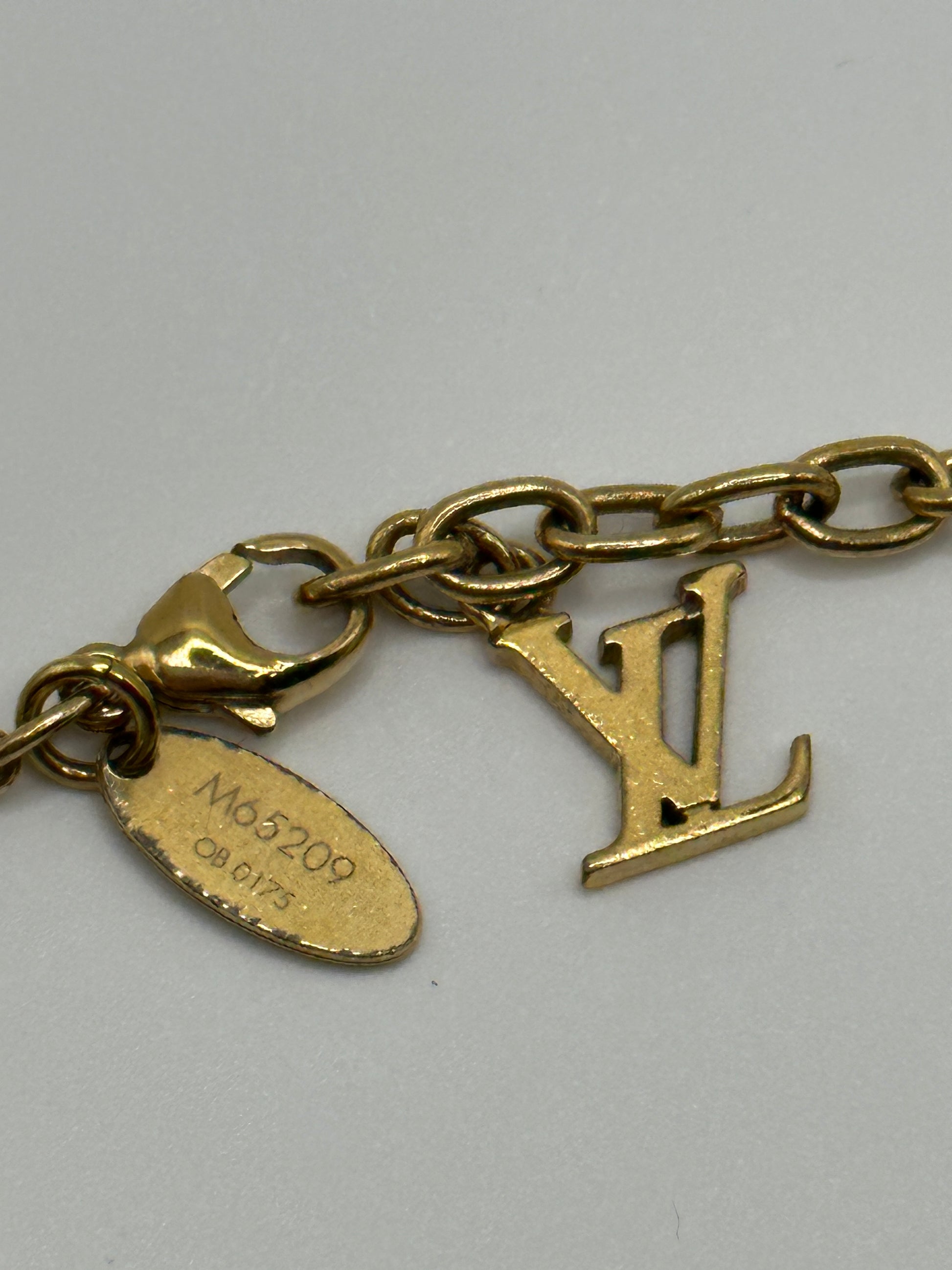 Louis Vuitton Louisette Bracelet, Gold, S
