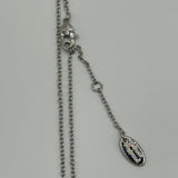 VIVIENNE WESTWOOD MOON CRYSTAL SATURN NECKLACE SILVER