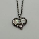 VIVIENNE WESTWOOD SILVER HEART PENDANT NECKLACE