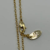 VIVIENNE WESTWOOD GOLD/CLEAR ARIELLA NECKLACE