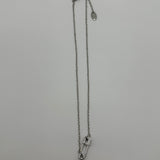 VIVIENNE WESTWOOD CLIP SATURN NECKLACE SILVER