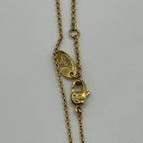 VIVIENNE WESTWOOD FLAT CUTOUT NECKLACE GOLD