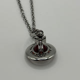 VIVIENNE WESTWOOD RED ORB NECKLACE