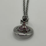 VIVIENNE WESTWOOD PINK ORB NECKLACE