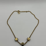 LOUIS VUITTON GAMBLE NECKLACE GOLD