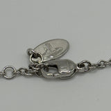 VIVIENNE WESTWOOD SILVER CRYSTAL SATURN BRACELET