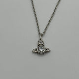 VIVIENNE WESTWOOD LONDON ORB SILVER NECKLACE