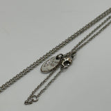 VIVIENNE WESTWOOD SILVER MULTI CRYSTAL SATURN NECKLACE