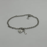 DIOR SILVER HEART LOCK BRACELET