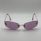 CHANEL PURPLE TINT ROUND SUNGLASSES