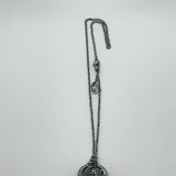 VIVIENNE WESTWOOD SILVER CRYSTAL ORB NECKLACE