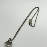 VIVIENNE WESTWOOD SILVER CLEAR TINY ORB NECKLACE