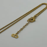 DIOR CD CRYSTAL GOLD NECKLACE