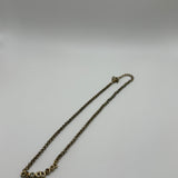 DIOR MINI CD THICK CHAIN GOLD NECKLACE