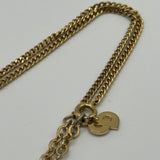 DIOR CD CRYSTAL DIAMOND GOLD NECKLACE