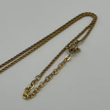 DIOR CD CRYSTAL OVAL GOLD NECKLACE