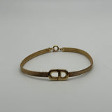 DIOR CD STRAP GOLD BRACELET