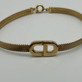 DIOR CD STRAP GOLD BRACELET