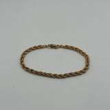 DIOR SIMPLE THICK GOLD CHAIN BRACELET