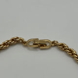 DIOR SIMPLE THICK GOLD CHAIN BRACELET