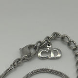 DIOR SILVER HEART CD NECKLACE