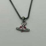 VIVIENNE WESTWOOD MINI RED HEART NECKLACE