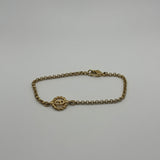 DIOR ROPE CIRCLE CD GOLD BRACELET