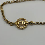 DIOR ROPE CIRCLE CD GOLD BRACELET