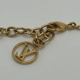 LOUIS VUITTON V LETTER GOLD BRACELET