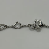 DIOR HEART CHAIN SILVER BRACELET