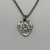 GUCCI GHOST HEART SILVER NECKLACE