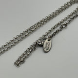 VIVIENNE WESTWOOD SILVER CRYSTAL DIAMANTE HEART NECKLACE