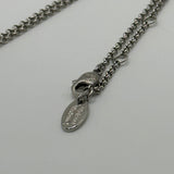 VIVIENNE WESTWOOD SILVER MULTI CRYSTAL ORB NECKLACE