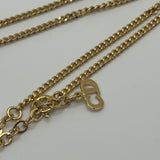 DIOR CRYSTAL DIAMOND CD GOLD NECKLACE