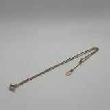 VIVIENNE WESTWOOD PINK CRYSTAL GOLD NECKLACE