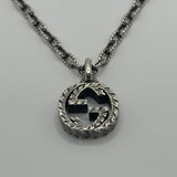 GUCCI INTERLOCKING G THICK PENDANT NECKLACE