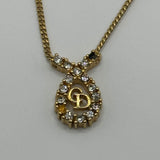 DIOR CRYSTAL KNOT CD NECKLACE