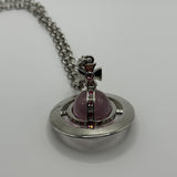 VIVIENNE WESTWOOD PURPLE LARGE ORB NECKLACE