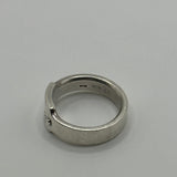 GUCCI RECTANGLE ENGRAVED SPELLOUT RING US7