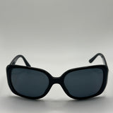 CHANEL BLACK/WHITE CC LOGO BLACK SUNGLASSES