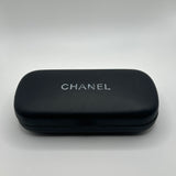 CHANEL DOUBLE C INTERLOCK BLACK SUNGLASSES