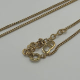 DIOR CD OVAL NECKLACE GOLD