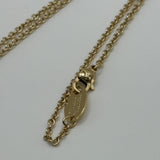 VIVIENNE WESTWOOD GOLD DIAMANTE HEART NECKLACE