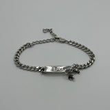 DIOR SILVER RIBBON PLATE BRACELET