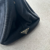 PRADA LARGE BLACK CANAPA TOTE BAG