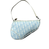 DIOR BABY BLUE TROTTER SADDLE BAG