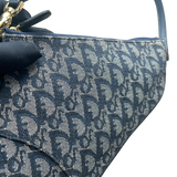 DIOR NAVY TROTTER SADDLE BAG